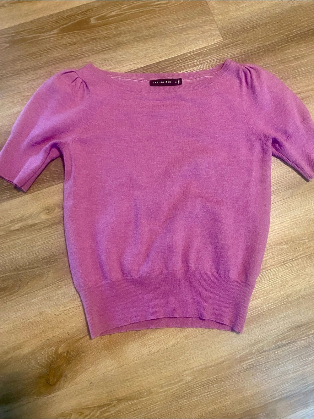 The Limited lavender Knit Crewneck Top